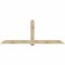 Ekena Millwork Eugene Rough Sawn Timber Gable Bracket, Douglas Fir, 108"W x 40"H x 6"D x 6"F, 9/12 Pitch GBW108X40X0606EUG00RDF - alternate 1